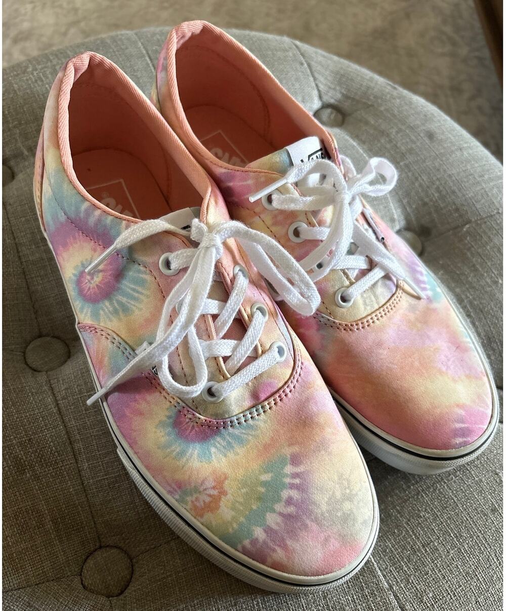 VANS Doheny Pastel Tie Dye Sneakers, Women's 10.